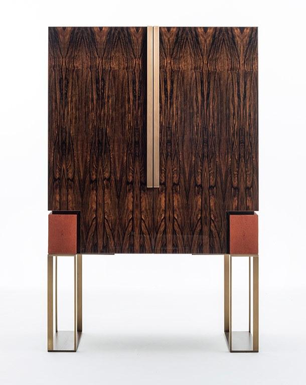 OAK Барная стойка из черного дерева со встроенной подсветкой Milano collection Sc5001 - Вид №1