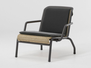 Садовый стул из ротанга и алюминия