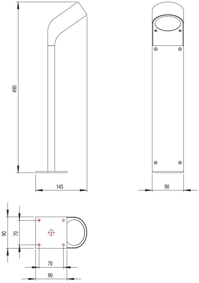 Astro Lighting Алюминиевый столбиковый фонарь Soprano 1131006 - Вид №2