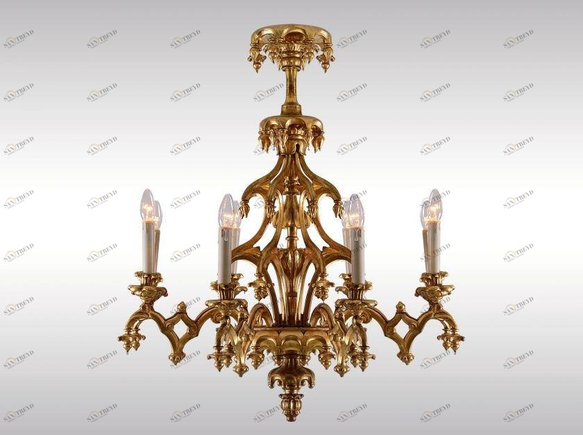 Woka Lamps Vienna Люстра в классическом стиле сусальным золотом sun-id-1406825