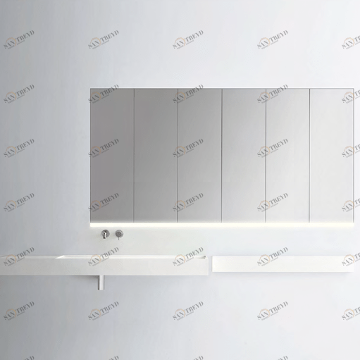 Комбинация ванной комнаты S103 в отделке UNIQUE Corian MILLDUE SINTESI SINTESI103