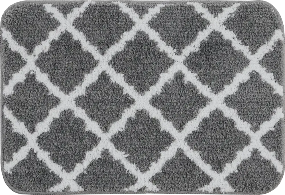 Santreyd Коврик Leaf-06 серый декоративный 40x60 см 82450396