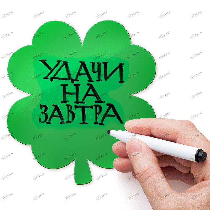 Магнит для записей зеленый "Клевер" Melompo MELOMPO  00-3871406 Зеленый 