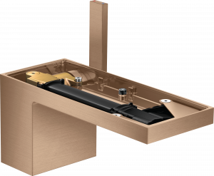 47012310 Смеситель для раковины 70, однорычажный, со сливным клапаном Push-Open, без тарелки AXOR MYEDITION