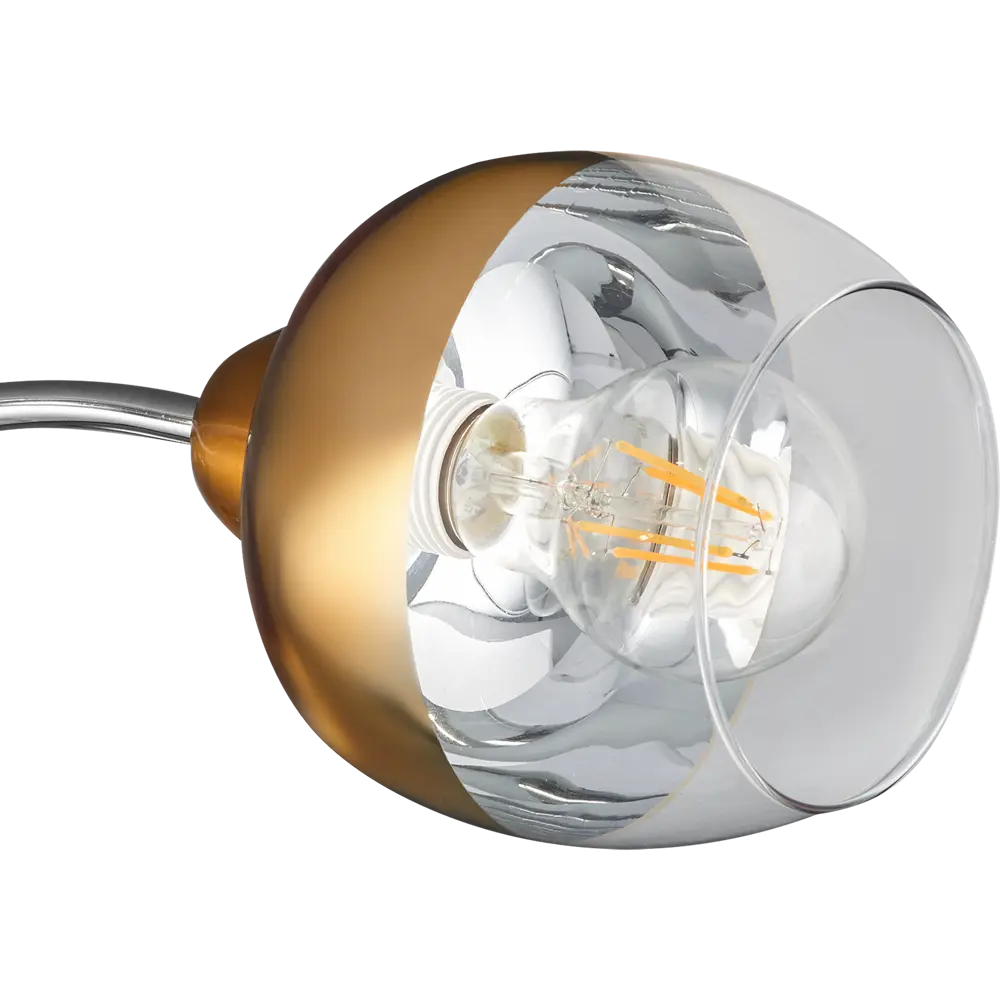 Люстра потолочная JLIGHT FIERA 5 ламп 24 м², цвет хром 84534223 STLM-2198153  - Вид №5