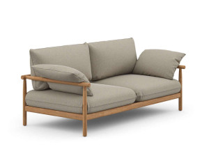 3-местный диван из ткани и тика