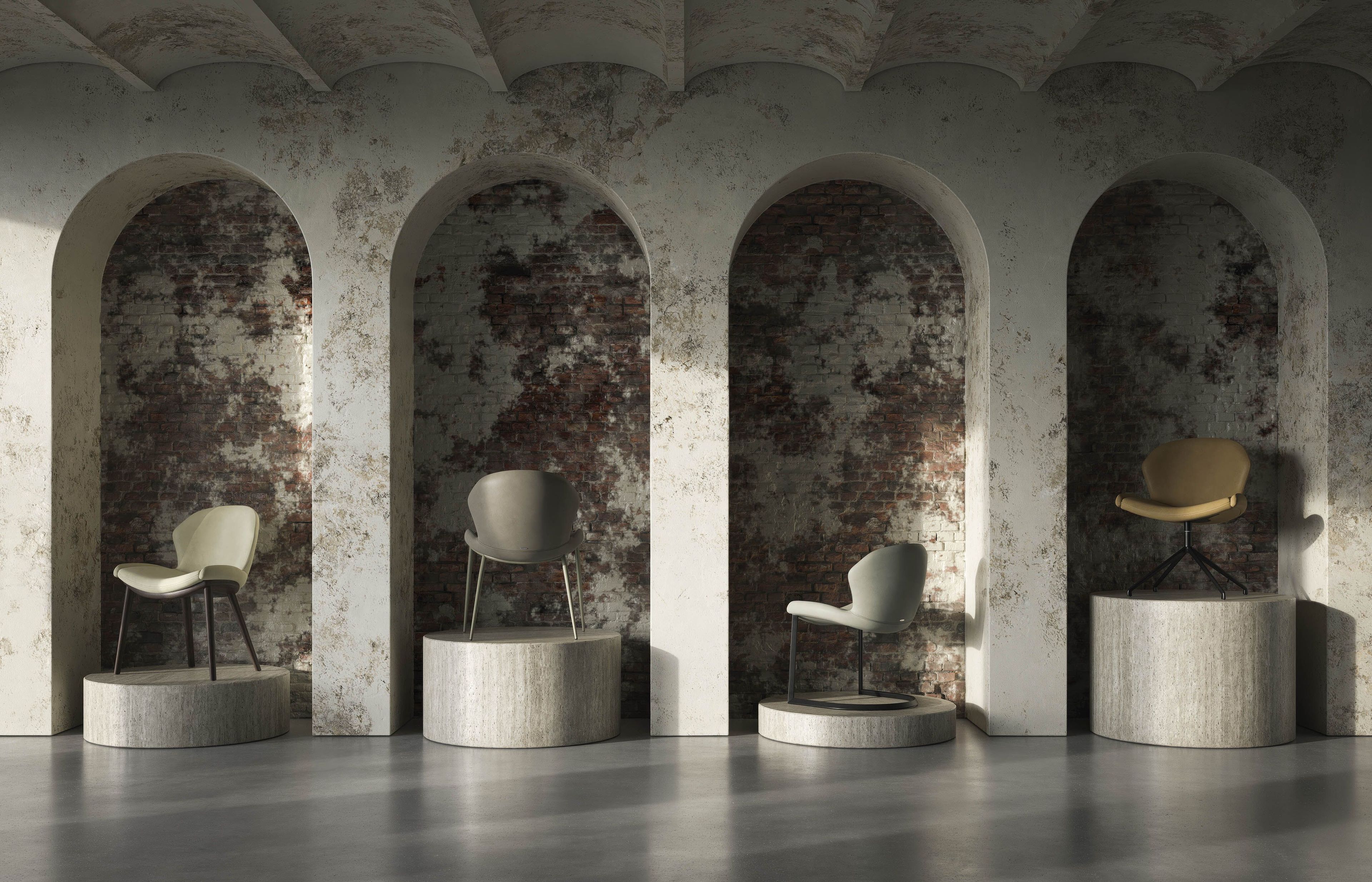 Кожаный консольный стул Cattelan italia Rachel ARCH-00153093 - Вид №3