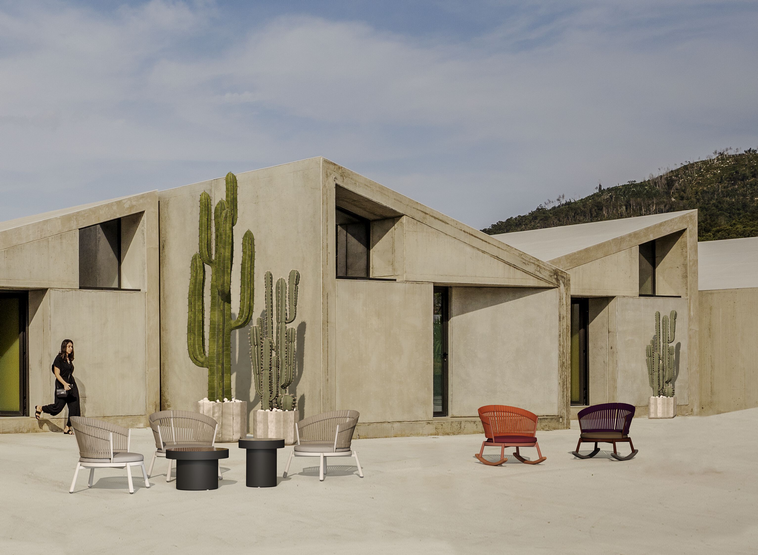 Веревочное и алюминиевое садовое кресло YAAZ Черепаха ARCH-00141058 - Вид №2