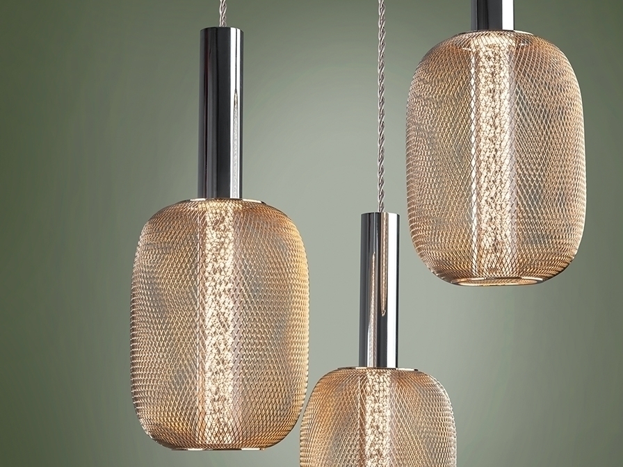 099154 Подвесной светильник 3L хром/золото Schuller Micron  - Вид №2