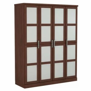Шкаф распашной четырехстворчатый коричневый "Парма" DREAMLINE ПАРМА 176287 Коричневый