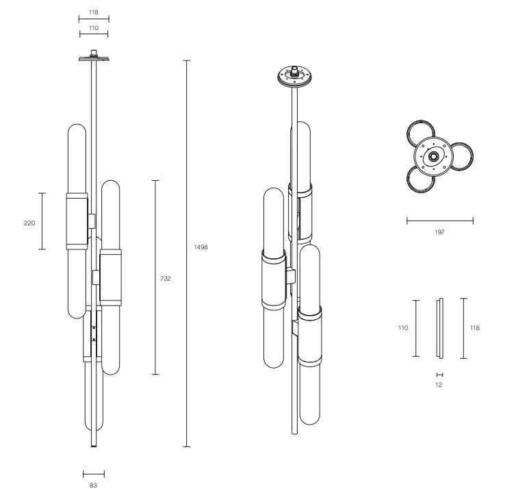 Затемняемый светодиодный подвесной светильник Articolo Studios Scandal ARCH-00035748 - Вид №4