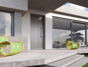 Входная дверь из ПВХ