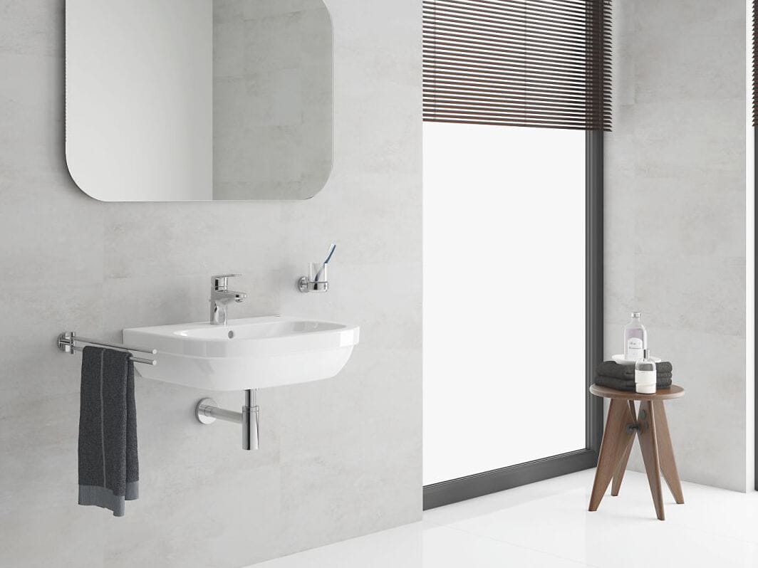 Однорычажный смеситель для раковины с ограничителем температуры Grohe Europlus C ARCH-00131241 - Вид №1