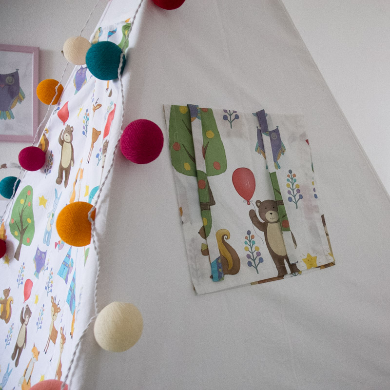 Вигвам Forest Party с окном,карманом и флажками VAMVIGVAM FOREST PARTY 281922 Белый Santreyd  - Вид №7