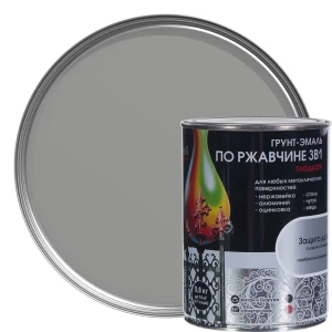 Грунт эмаль по ржавчине 3 в 1 гладкая Dali Special цвет серебристый 0.8 кг