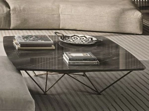 Frigerio Salotti Низкий квадратный журнальный столик из керамогранита Ray
