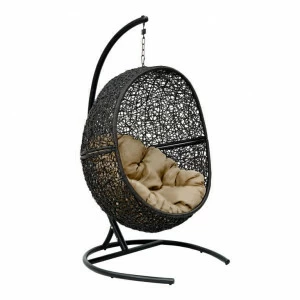 Подвесное кресло черное с коричневым Lunar IMPEX  00-3885752 Коричневый;черный