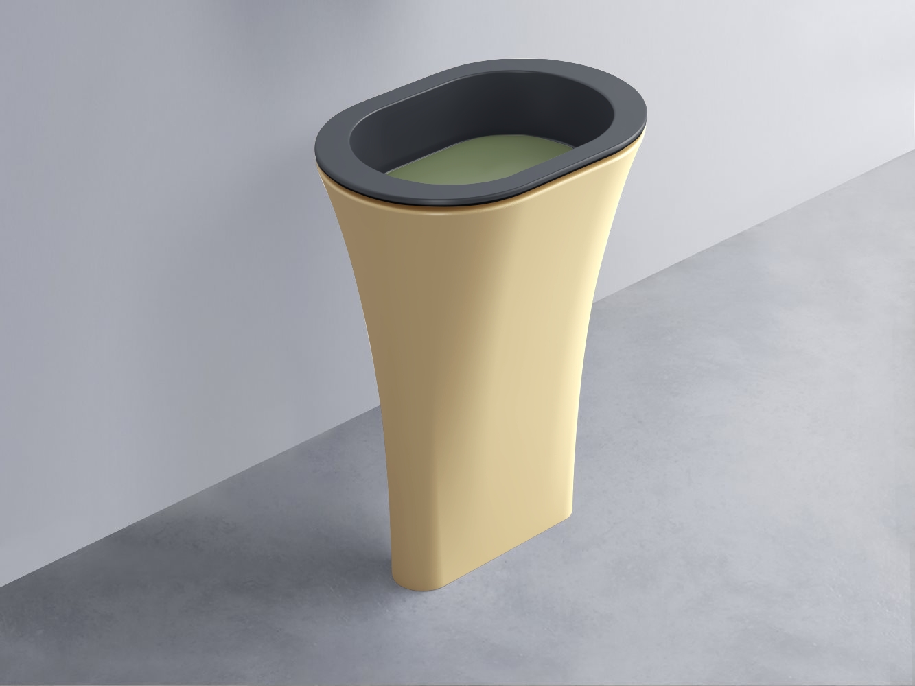 AMLA65-BA+AMPILO-AG+AMCOLO-CN Раковина Amedeo Ovale отдельностоящая cielo Enjoy + Amedeo Ceramica Cielo