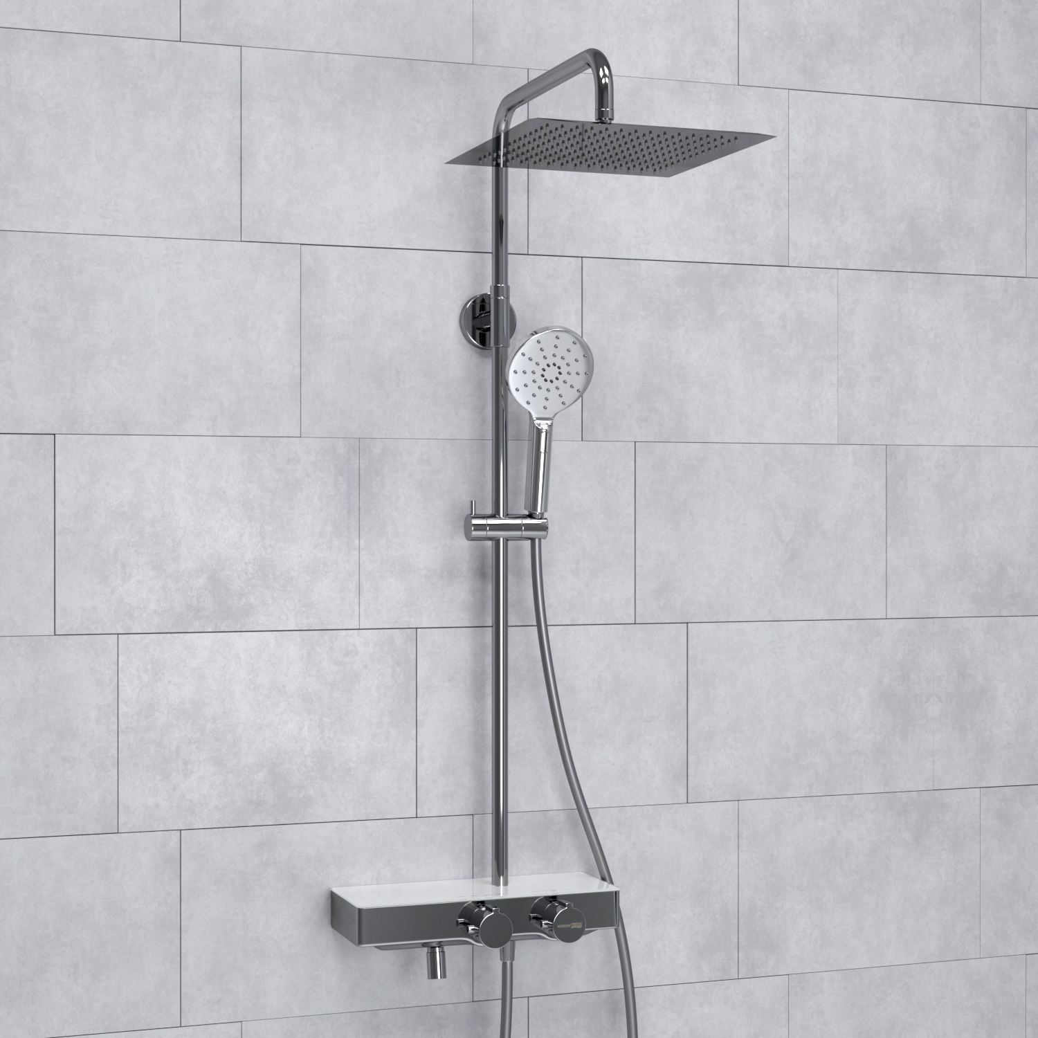 A113.118.127.CH Thermo Душевой комплект с термостатическим смесителем WasserKRAFT 