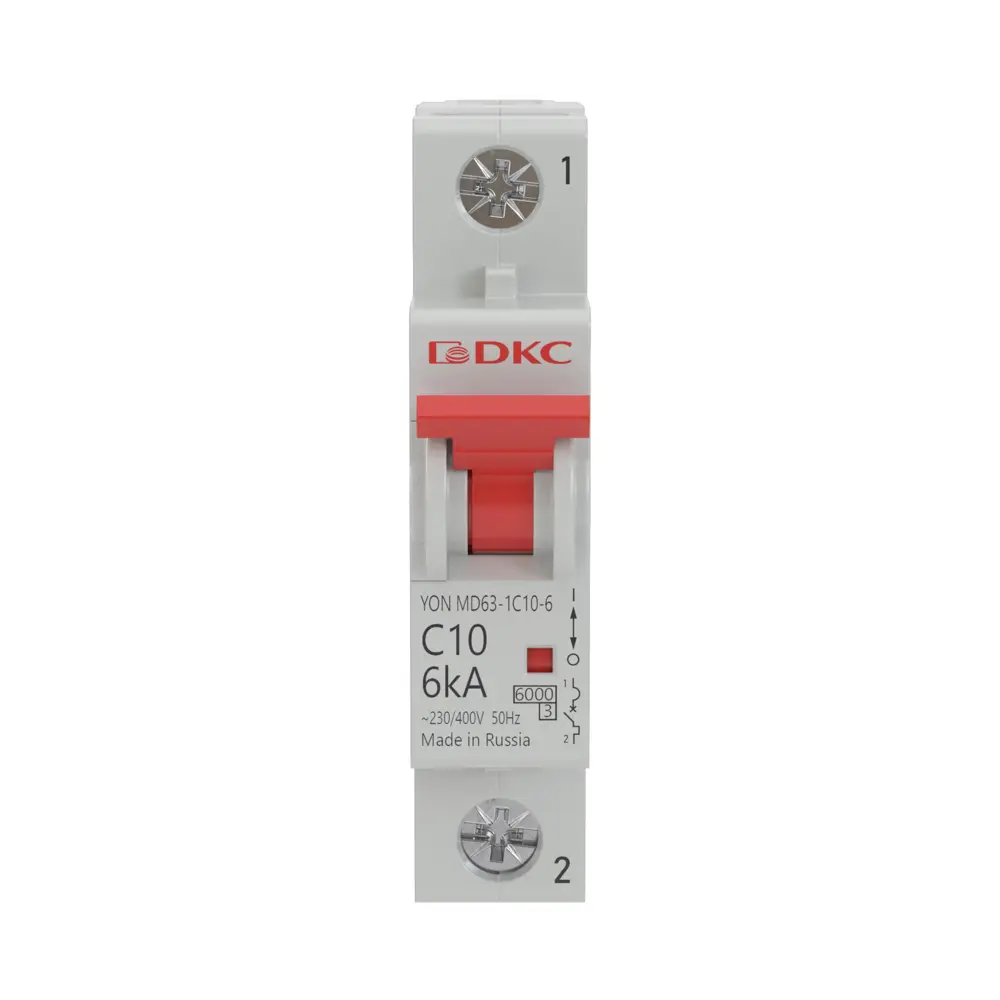Автоматический выключатель DKC YON MD63 1P C10 А 6 кА 84598657 STLM-2039049 