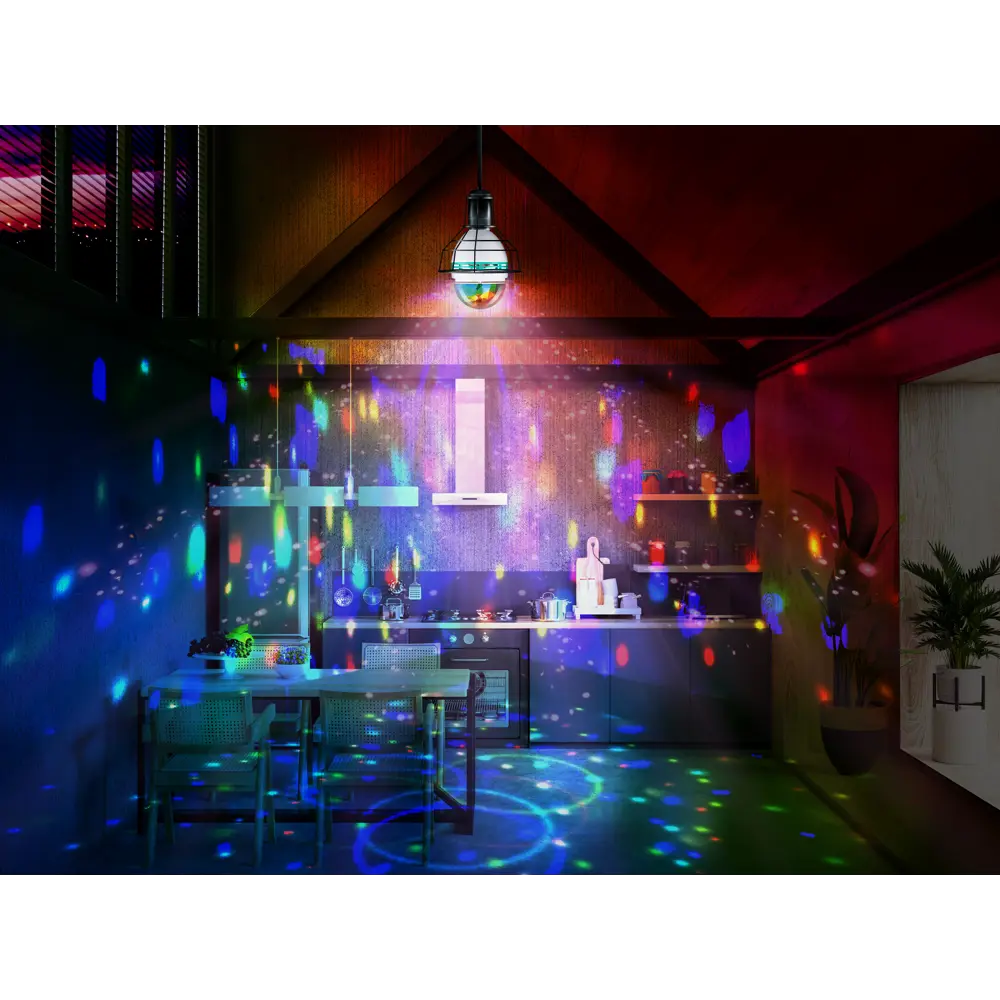 Лампа светодиодная Disco E27 230 В 3 Вт 240 лм, регулируемый цвет света RGB 83823861 STLM-2157800 Santreyd  - Вид №10