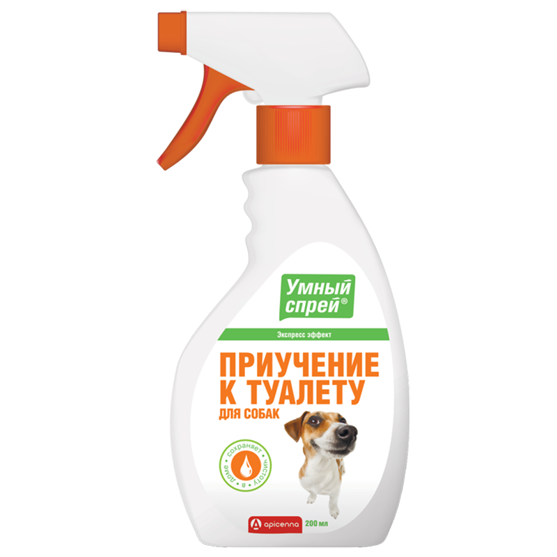 Т0056297 Умный спрей для собак Приучение к туалету 200мл Apicenna 