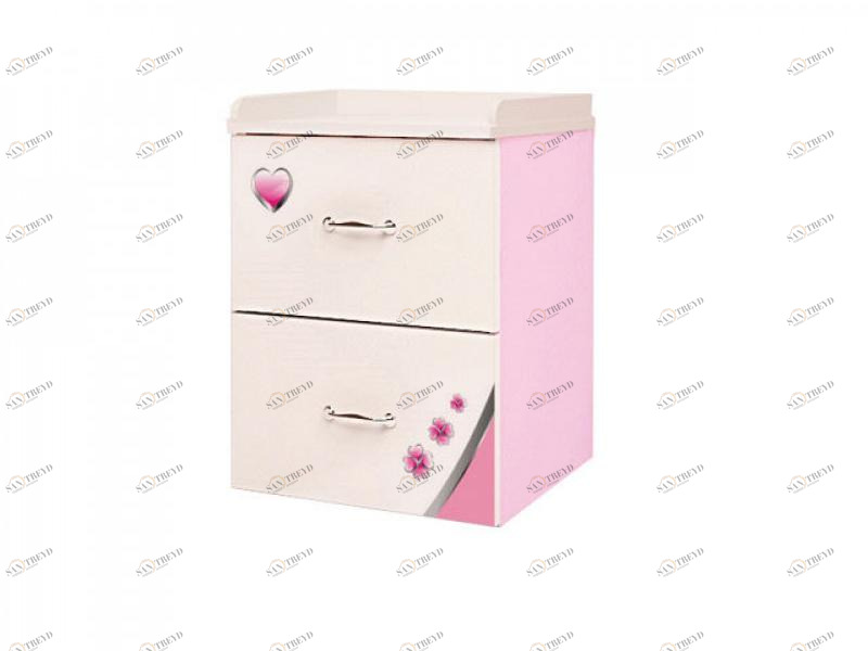 Тумба прикроватная ABC-KING Princess розовый 4631148296190