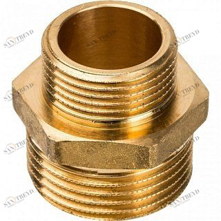 Ниппель переходной НН 1х3/4" латунь STOUT SFT0003000134