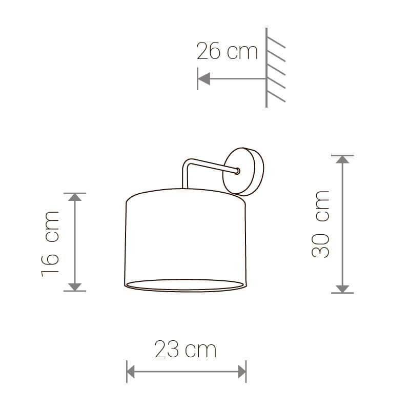 Бра настенное черное Nowodvorski Alice 9084 NOWODVORSKI ALICE 00-3929581 Черный - Вид №1