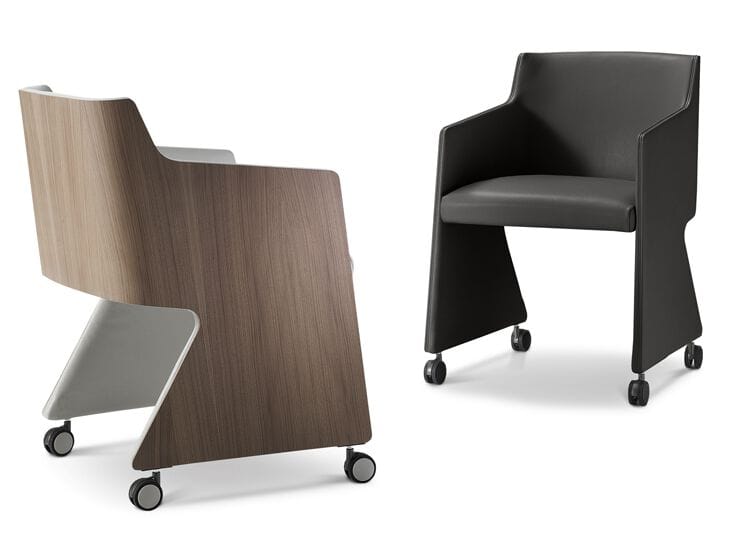 Кожаный стул конференции с колесами i 4 Mariani OPHY ARCH-00093928 - Вид №1