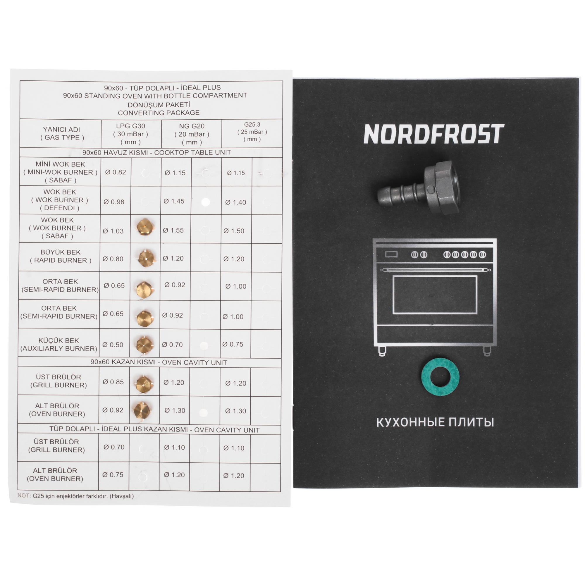 9016707 Газовая плита NORDFROST GG 9064 YR бежевый STDN-0054709 - Вид №12