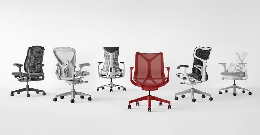 Herman Miller Эргономичное офисное кресло со средней спинкой Cosm sun-id-1469310 - Вид №12