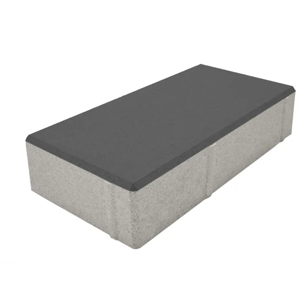 Плитка тротуарная Призма 200x100x80 мм цвет черный 85263203 STLM-2206193 Santreyd 