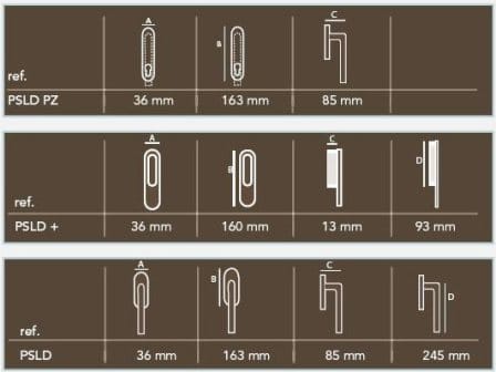 Железная оконная ручка на пластине Dauby Pure® ARCH-00098986 - Вид №3