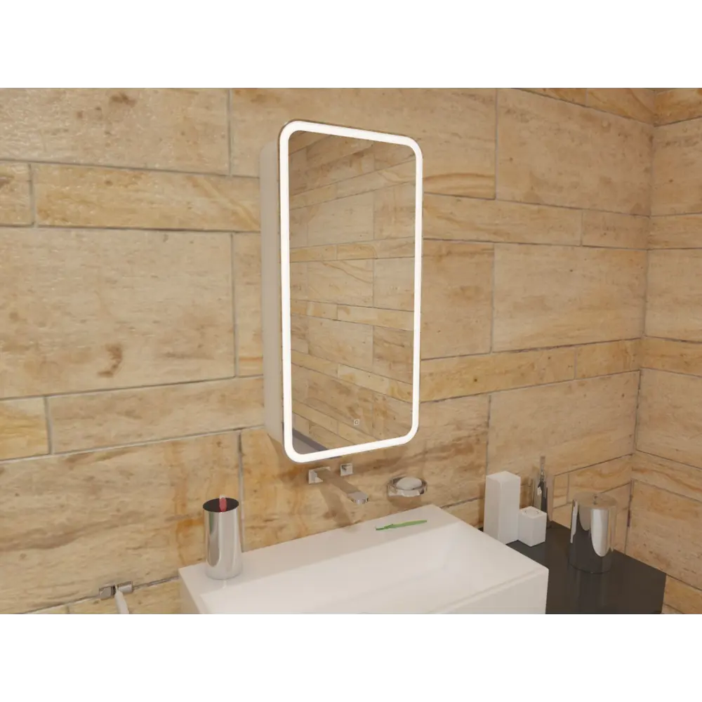 Santreyd Elmer — Зеркальный шкаф с LED-подсветкой для ванной 89180068 STLM-0079578 - Вид №5