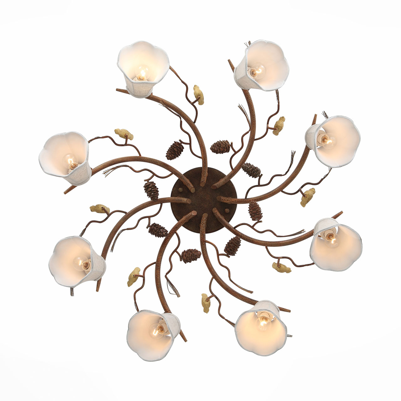 Потолочная люстра ST Luce Uccellino SL167.702.08 ST LUCE ДИЗАЙНЕРСКИЕ, UCCELLINO 109024 Бежевый  - Вид №2