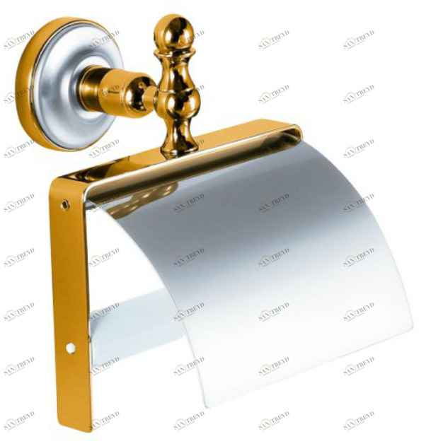 Бумагодержатель MIGLIORE Mirella ML.MRL-M059.CRDO - хром/золото 