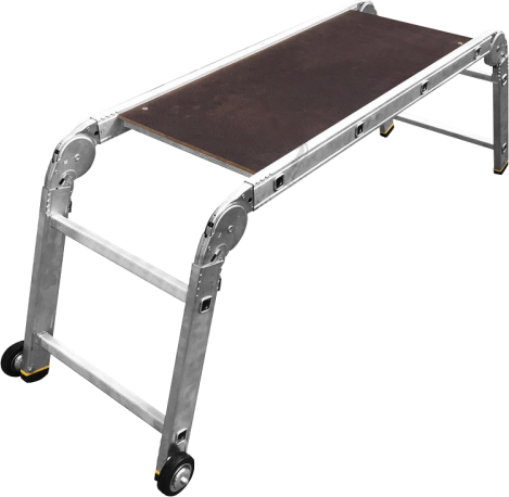 Рабочие подмости  профессиональные (съемная площадка + колёса) 2*4*2