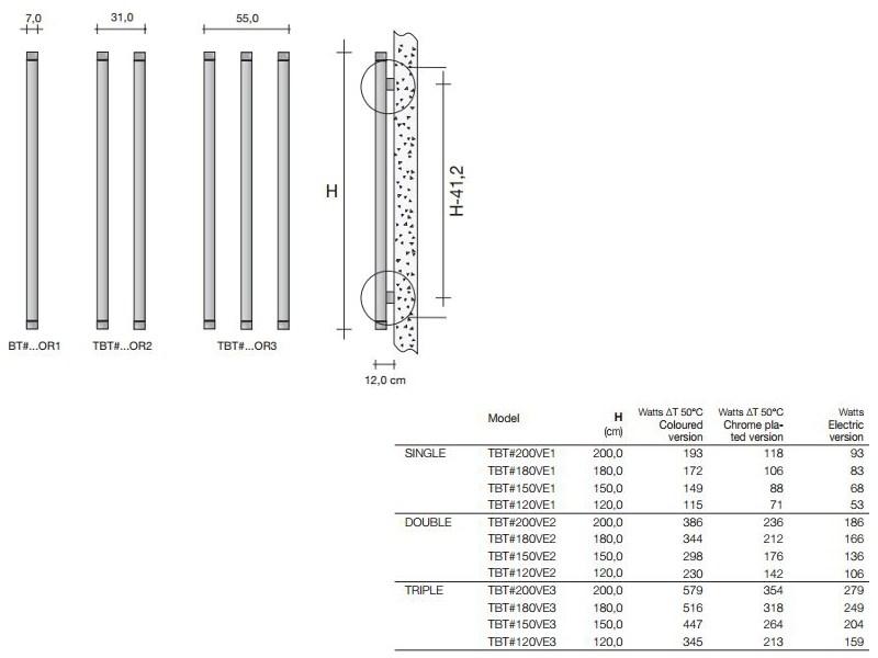 Tubes Radiatori Вертикальный настенный радиатор из хромированной латуни Elements sun-id-1449890 - Вид №1