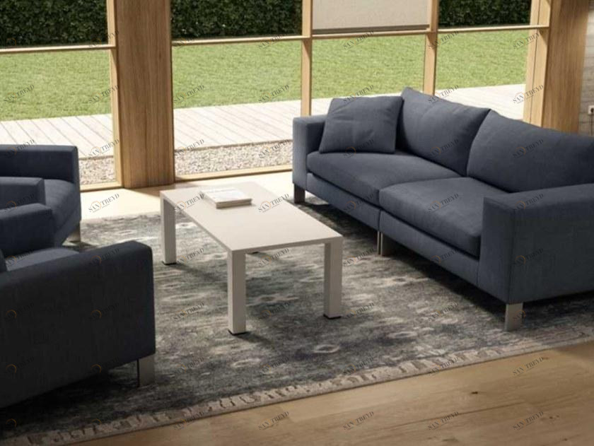 Bralco Низкий прямоугольный журнальный столик из меламина Winglet sun-id-1375752