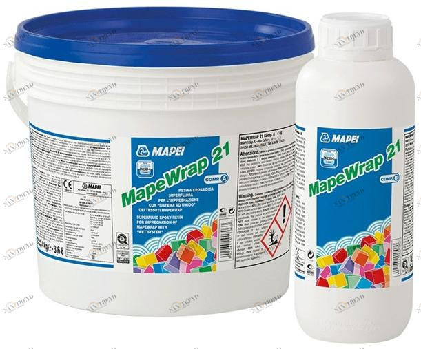 MAPEI Двухкомпонентная сверхтекучая эпоксидная смола Rinforzo di strutture in calcestruzzo e acciaio sun-id-1493541