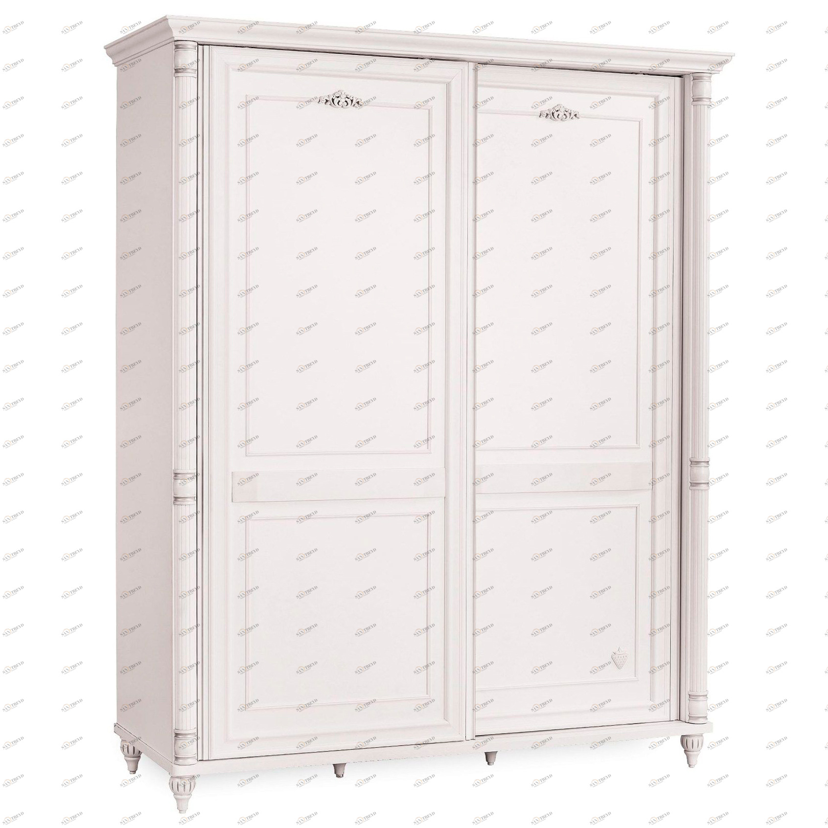 Шкаф-купе белый двухдверный Romantic CILEK ROMANTIC 00-3832628 Белый Santreyd