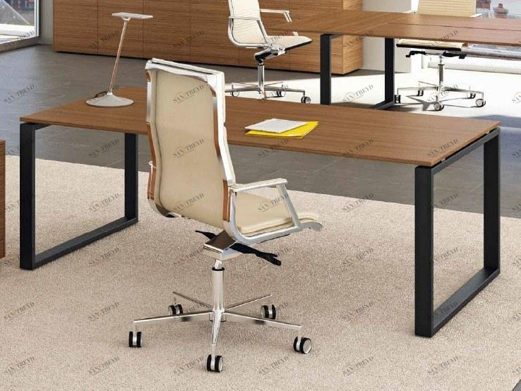 Bralco Рабочий стол из алюминия и дерева Loopy sun-id-1349381