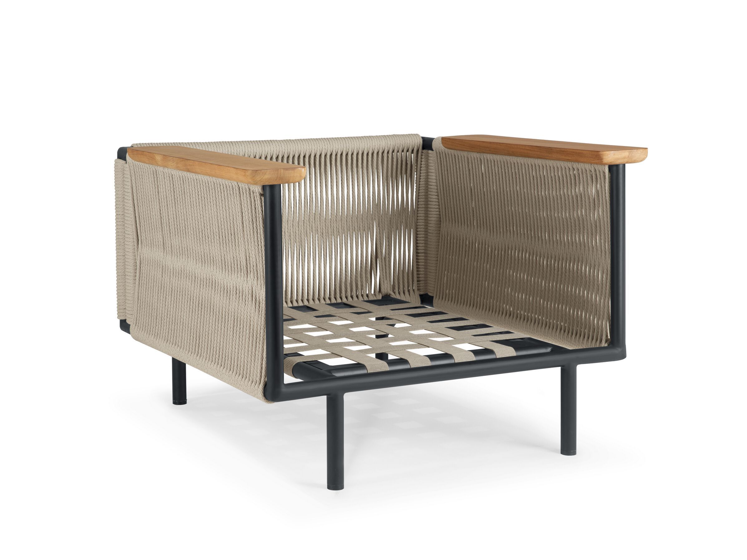 Тканевое садовое кресло с подлокотниками Ethnicraft Corbey ARCH-00012421 - Вид №1