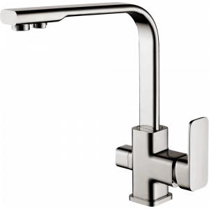 GZ 12025G Смеситель для кухни с подключением к фильтру с питьевой водой Ganzer Сатин