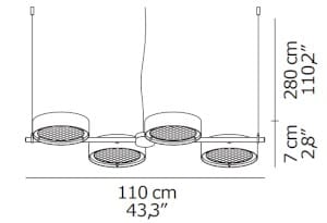 Регулируемая светодиодная подвесная лампа Oluce Berlin ARCH-00147752 - Вид №3