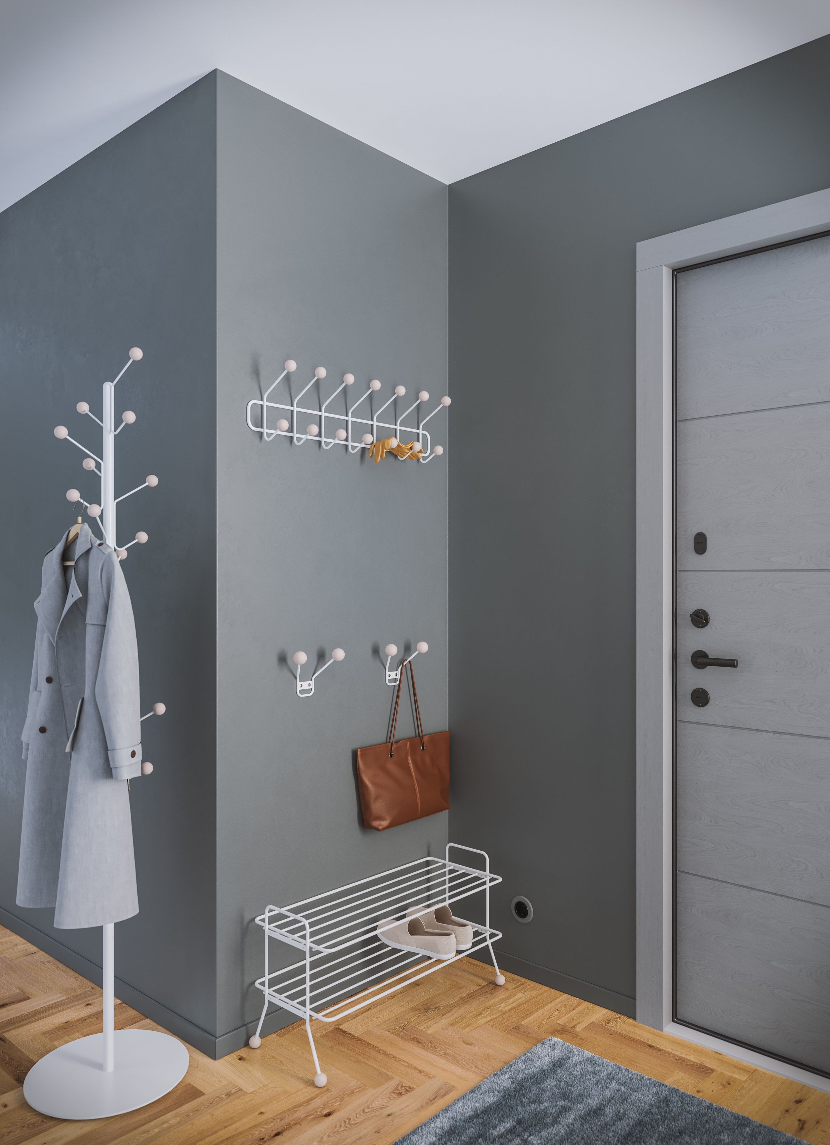 Окрашенная металлическая вешалка для одежды Maze ARCH-00134434 - Вид №14