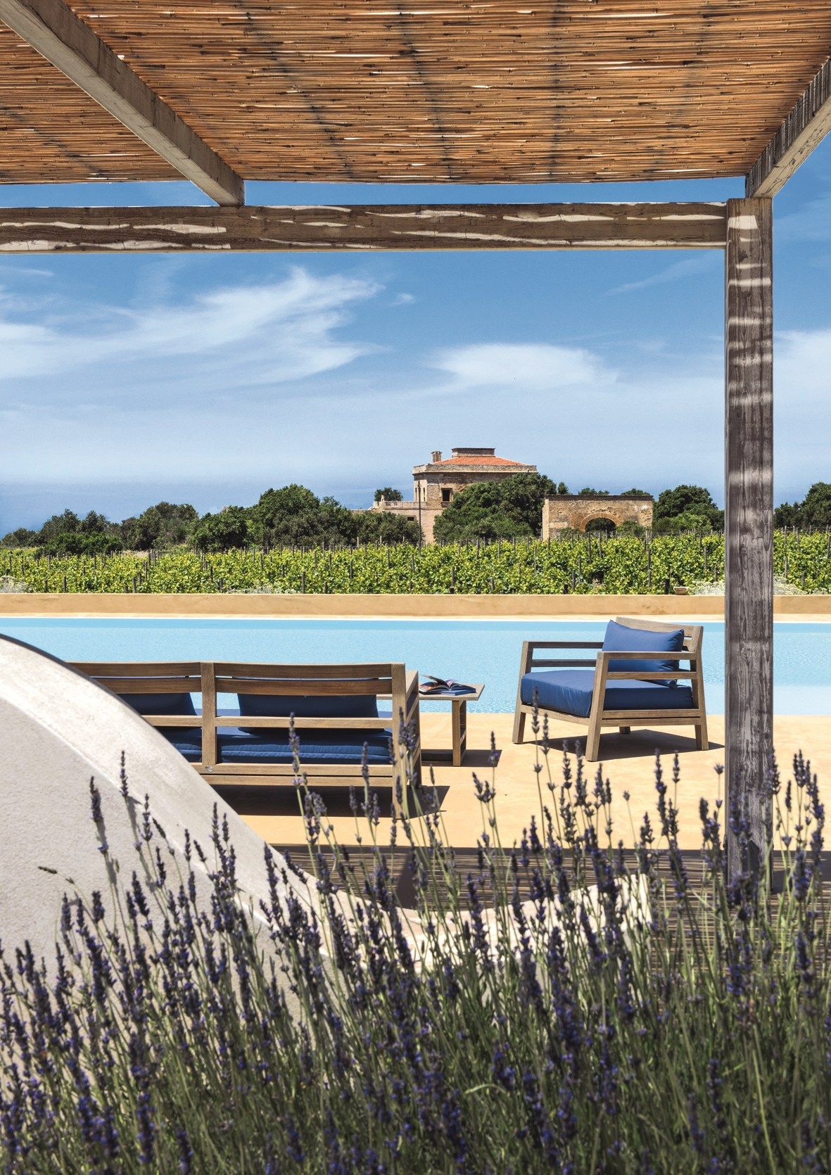 Садовое кресло из тикового дерева с подлокотниками Ethimo Costes ARCH-00118321 - Вид №11