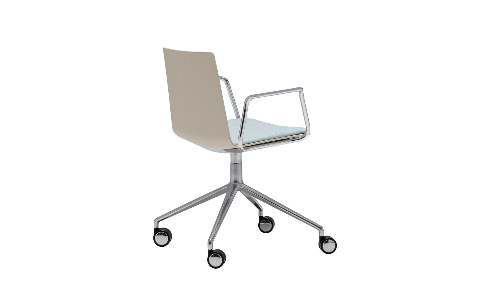 Стул с колесами с подлокотниками Andreu World Гибкая высокая спинка ARCH-00054927 - Вид №7