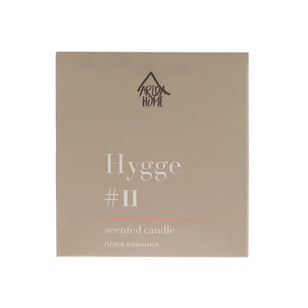Свеча в стакане ароматизированная Arida Home Hygg N11 Пляж Вайкики 89389526 STLM-2089504  - Вид №5